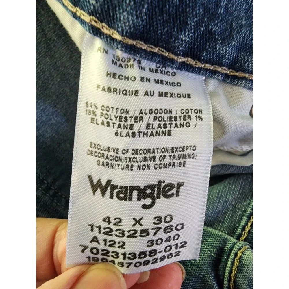 Wrangler NWT Five Star Heritage Carpenter Blue Jeans Men's 42x30 Work Pants - Picture 4 of 6